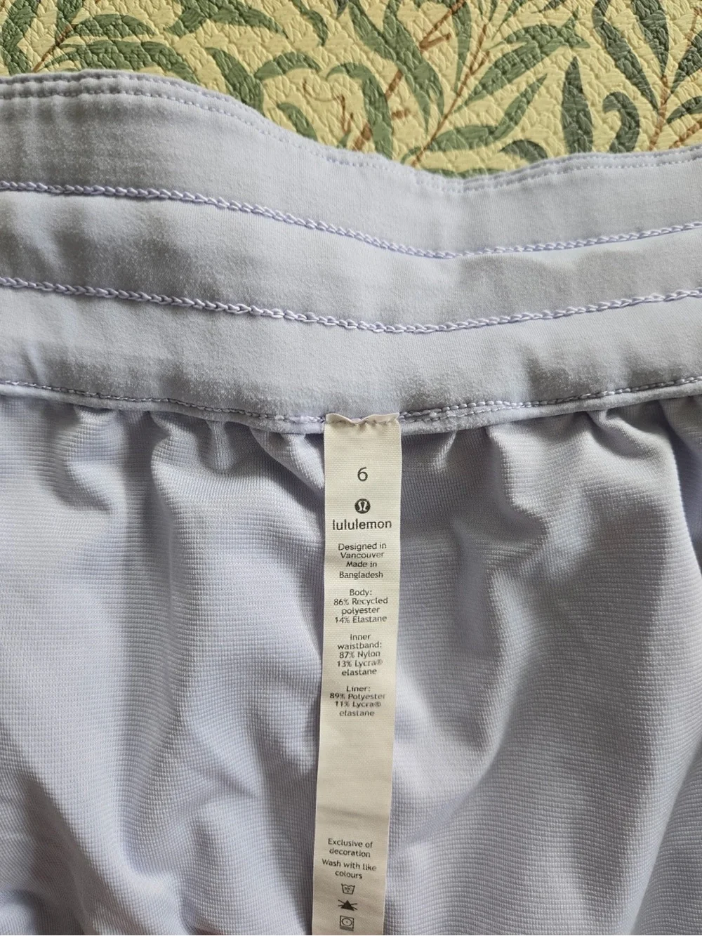 lululemon athletica Light Lavender Layered Running Shorts